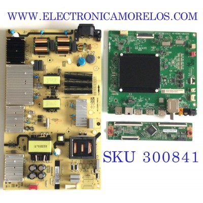 KIT DE TARJETAS PARA TV TCL / MAIN 08-R51ML01-MA200AA / 40-R51ML1-MAA2HG / 08-R51ML01-MA300AA / V8-R51MT02-LF / FUENTE 08-L302WA4-PW200AB / 40-L302W4-PWD1CG / T-CON  CV700U2-T01-CB-3 / 3CCBB7000150 / PANEL LVU700NDML / MODELOS 70S430 / 70S434